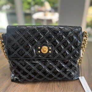 NWT XL Marc Jacobs Quilted Patent Leather Bag